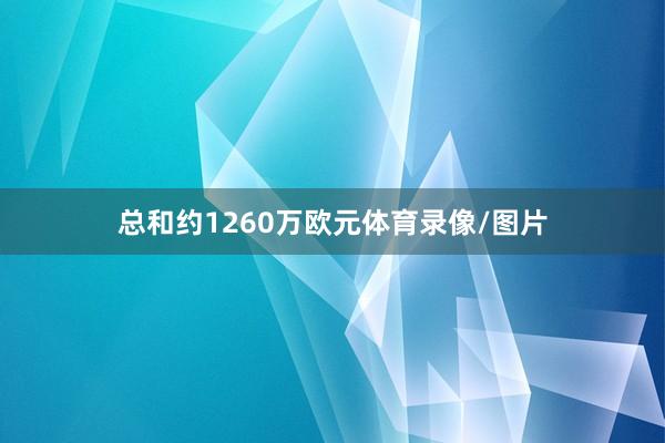 总和约1260万欧元体育录像/图片