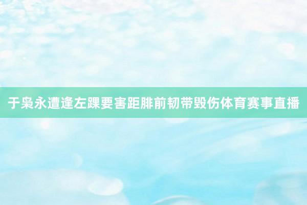 于枭永遭逢左踝要害距腓前韧带毁伤体育赛事直播