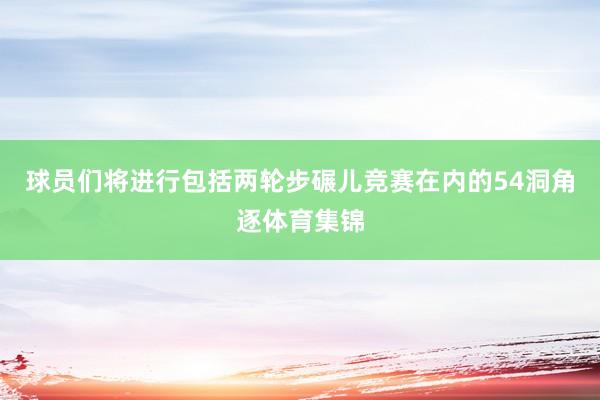 球员们将进行包括两轮步碾儿竞赛在内的54洞角逐体育集锦