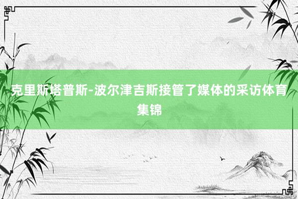 克里斯塔普斯-波尔津吉斯接管了媒体的采访体育集锦